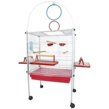 Imagem de Viveiro Gaiola Calopsita Triplex - Jel Plast, Vermelho