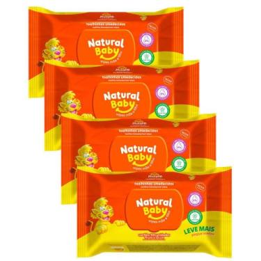 Imagem de Kit 4 Toalhas Umedecidas Natural Baby Mãe e Filho Leve 100 Pague 80