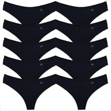 Imagem de Kit 10 Tangas Conforto Fio Duplo Feminina Elegante Atacado - Básica Li