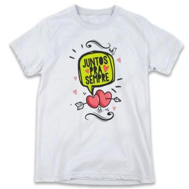 Imagem de 1 Camiseta Dia dos Namorados Juntos Para Sempre - W3artestampa, Opção 