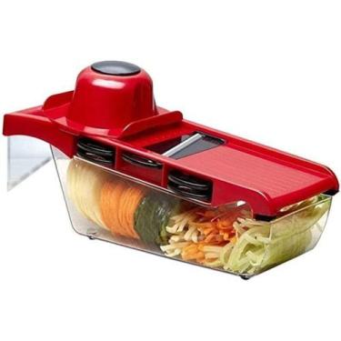 Imagem de Mandoline Slicer Nicer Fatiador Cortador De Legumes 6 Em 1 - Soumaispr