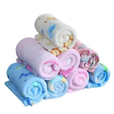 Imagem de Kit 2 Manta Cobertor Microfibra Infantil Bebê Estampada - Koala Baby, 