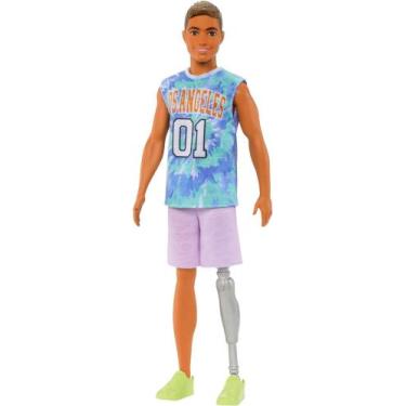 Imagem de Boneco Ken Fashionista 212 Prótese Perna HJT11 - Mattel (38074)