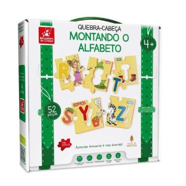 Imagem de Jogo Educativo Montando O Alfabeto 52 Peças - Brincadeira de criança