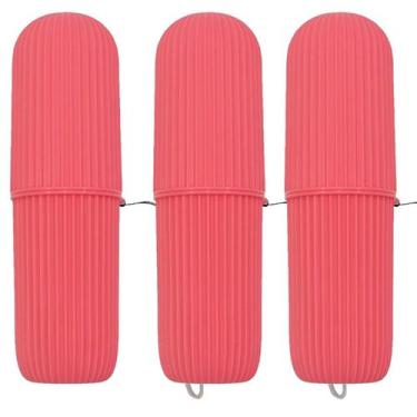 Imagem de Porta Escova De Dente Estojo Multiuso Para Viagem 3 Unidades - Ladiv, 
