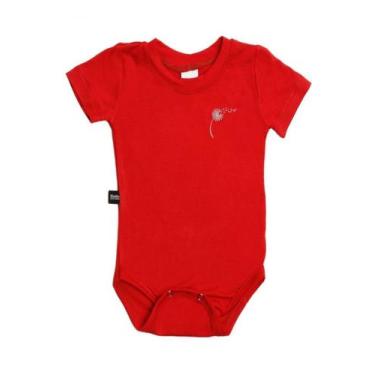 Imagem de Body Manga Curta Leben - Blumen Baby, 9 a 12 meses, Vermelho