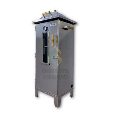 Imagem de Defumador Profissional Inox Modelo D-1000 mini - CHURRASCOBRASILEIRO