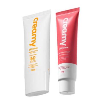 Imagem de Kit Creamy Skincare Protetor Solar Facial FPS 60 Hidratante (2 produto