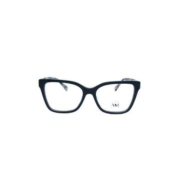 Imagem de Armação Óculos Grau Gatinho Detalhe Redondo Haste MM Óculos, C1, Único