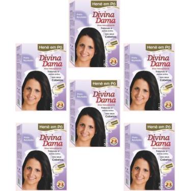 Imagem de Hene em Po Divina Dama 06x50gr Jaborandi ( Cores: Incolor, Chocolate, 