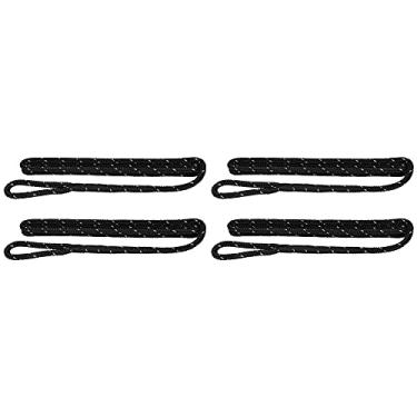 Imagem de Extreme Max 3006.3412 BaratTector Premium linha de para-lama de nylon trançado duplo pacote com 4-9,5 mm x 1,8 m, preto com traçador refletivo