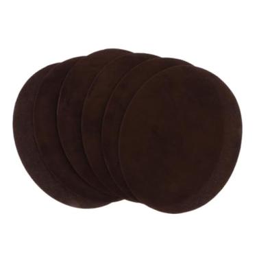 Imagem de FAKEME 6 peças de adesivos de ferro em tecido para calças jeans, kit de reparo de ferro, (5,1 x 4,3 polegadas), café