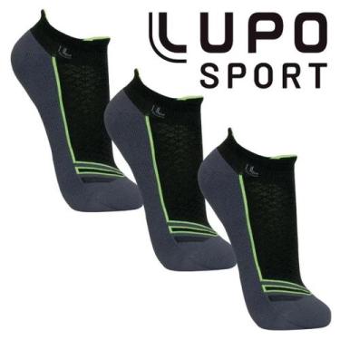 Imagem de Kit 3 Pares Meia Lupo Original Performance Sport Dry Esporte Preta Uni