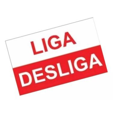 Imagem de Kit com 16 Adesivos de Sinalização Autocolantes - Etiquetas Liga e Des