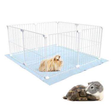 Imagem de Cercado Aramado Porquinho da Índia 60x60 Cm Malha Estreita 2,5x15cm co