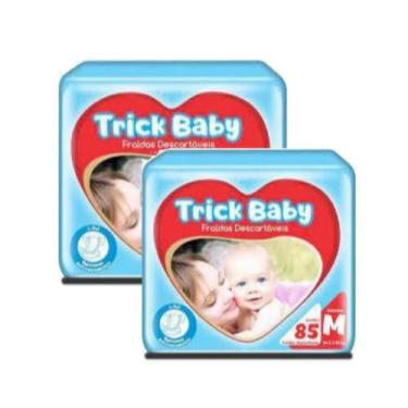 Imagem de Fralda Trick Baby 2 Pacotes Tamanhos M 170 Unidades