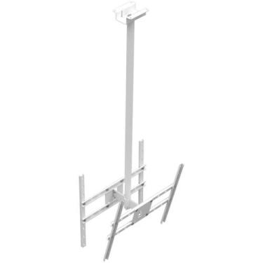 Imagem de Suporte Teto 2Tv 65 Vesa 600X400 120Cm Giro 360 1,2M Branco - Multifor