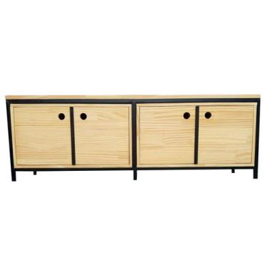 Imagem de Nicho / Estante de Parede - Madeira e Ferro - Estilo Industrial - Mode