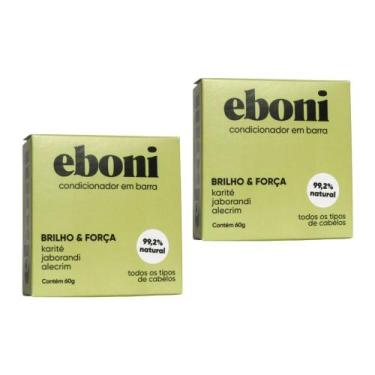 Imagem de Kit 2 Condicionadores de 60g em Barra Fortificante Vegano Eboni Todos 