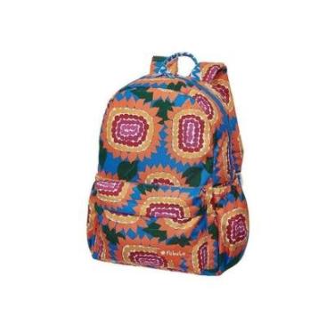 Imagem de Mochila de Costas Fábula Zumzum Flor de Sol Colorido-Feminino