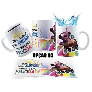Imagem de Caneca 325ml Divertidamente 2 Amizades Amigos Tristeza - LARANJA E MIM