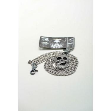 Imagem de Chaveiro Corrente Caveira Metal - Festas e Fantasias