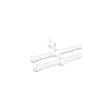 Imagem de Varão  Branco 3.50  Metro Duplo  19 /19  mm Kit Completo - Vigui