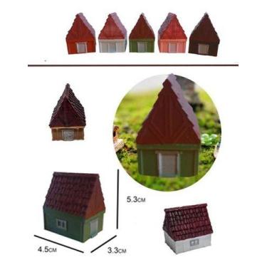 Imagem de Kit C/ 5 Casinha Casa Miniatura Mini Mundo Jardim Terrario - Mad Maker