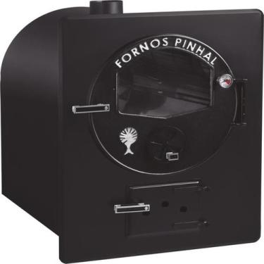 Imagem de Forno embutir lux preto grande - Fornos Pinhal