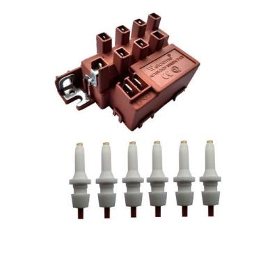 Imagem de Kit Usina Ignição E Eletrodos Fogões Mabe Dako Luna - Huika / Welcome