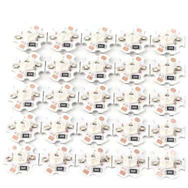 Imagem de Lâmpada de chip LED 1W 5V brilho de 200lm com placa de alumínio, pacote de 25 (4000 4500K), ideal para holofotes, projetos de bricolage e muito mais (Luz Azul)