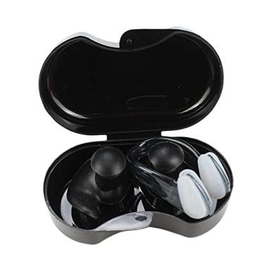Imagem de Aymzbd Tampões para Natação E Protetores Auriculares para Natação para Esportes Aquáticos, Preto