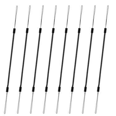 Imagem de 8 peças de cordão elástico, cordão de caneta, cordão de plástico, correia retrátil antiperda, cordão de caneta para amarrar uma caneta de desenho para tela sensível ao toque