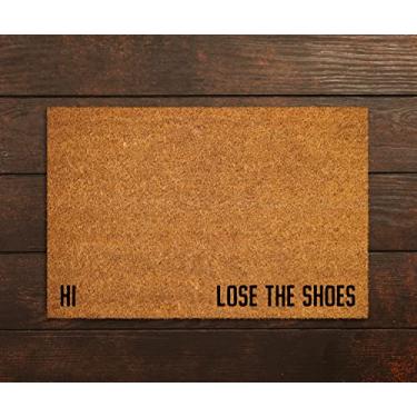 Imagem de Hi Lose The Shoes Capacho Hi Lose The Shoes Capacho de porta Lose The Shoes Capacho engraçado bem-vindo capacho de boas-vindas bonito capacho de porta tapete de porta tapete de porta decoração de