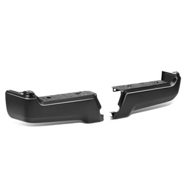 Imagem de DNA MOTORING Par de extremidades de para-choque traseiro compatíveis com Ford F250 / F350 / F450 SD 2017-2022, sem sensores de distância de estacionamento, HC3Z*17906*GPTM, preto,