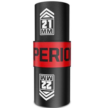 Imagem de Aiourx Conjunto de soquetes de impacto flip de porca de acionamento de 1/5.1 cm, soquetes de porca de parede fina de extremidade dupla de 21 x 22 mm, aço Cr-Mo, para remover porcas inchadas deformadas