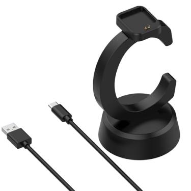 Imagem de LOKEKE Compatível com Xiaomi Smart Band 9 Active USB Charging Stand, cabo de carregamento USB tipo C de substituição compatível com Xiaomi Smart Band 9/8 Active