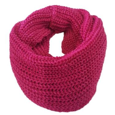 Imagem de Cachecol Femino - Gola de Tricô de Lã - Echarpe Duas Voltas - Inverno 