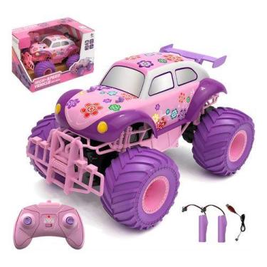 Imagem de Carrinho Controle Remoto Bateria Recarregável Off Road Rosa Feminino M