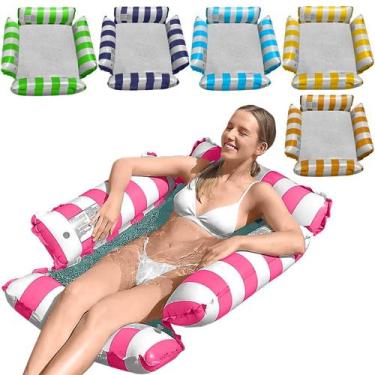 Imagem de Boia Rede Piscina Cama Flutuante Deitado Reclinável Inflável - DeeLi, 
