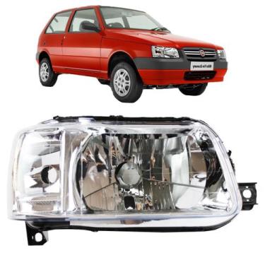 Imagem de Farol Uno Fiorino 2004 05 06 07 08 09 10 a 2013 CROMADO - Prime, Direi