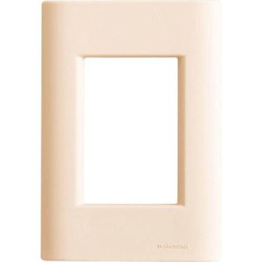 Imagem de Placa 3 Postos 4x2 Tramontina Giz Nude Soft Touch Sem Suporte Tramonti