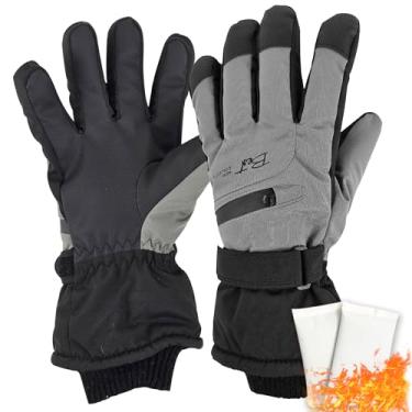 Imagem de Palenic Luvas De Esqui De Inverno Para Mulheres E Homens Com Aquecedores De Mão, Dedos Com Tela Sensível Ao Toque, À Prova D'Água E À Prova De Vento, -20℉, Clima Frio, Isolado E Respirável, Grande,