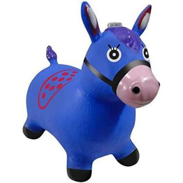 Imagem de Cavalinho Upa Upa Brinquedo Pula Pula Musical Com Luz Borracha Resiste