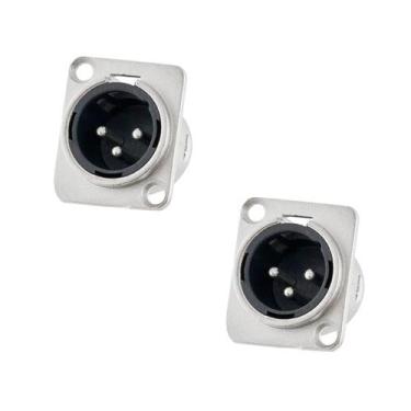 Imagem de Kit conectores santo angelo xlr macho e femea painel e linha