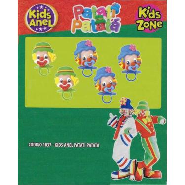 Imagem de Pirulito Kids Anel  Patati Patatá Kit com 5 Unidades - Kids Zone, 1037