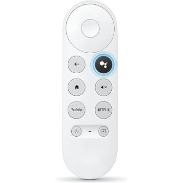 Imagem de Controle Remoto Compativel Google Tv 4k, Branco Bluethooth