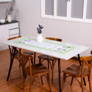Imagem de Caminho de Mesa Estampado Allegra 1 Peça Lavanda - Home Fernandes