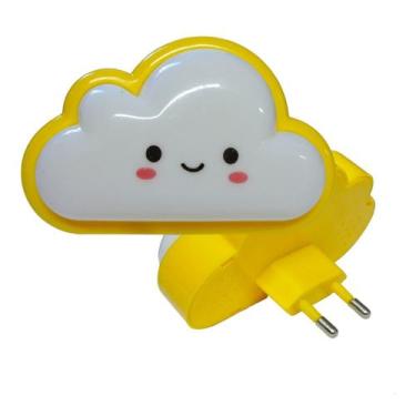 Imagem de Luminária Abajur Nuvem Infantil Bebe Luz Noturna Decoração Quarto - AR