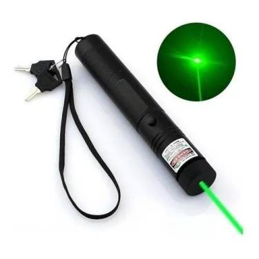 Imagem de Kit super caneta laser pointer verde 7500mw 35km - MB
